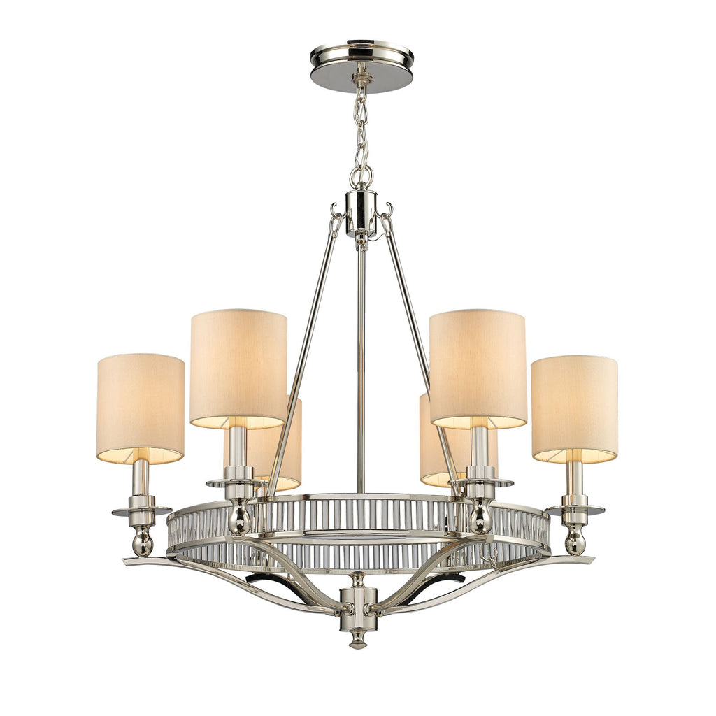 Braxton - Chandelier - Polished Nickel