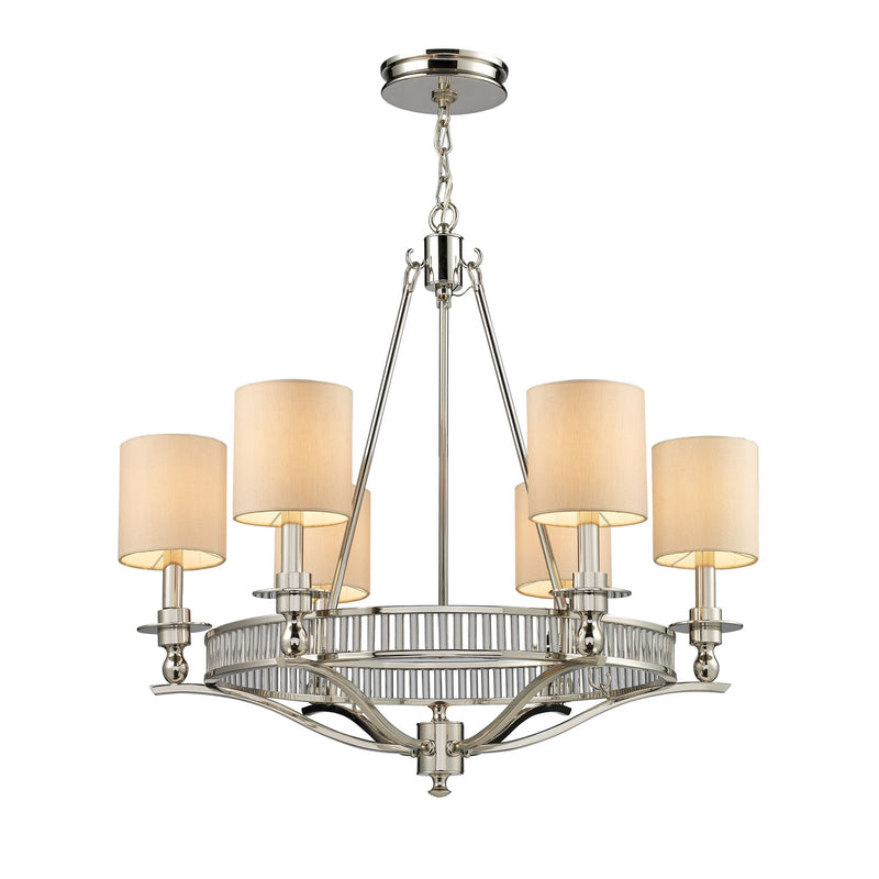 Braxton - Chandelier - Polished Nickel