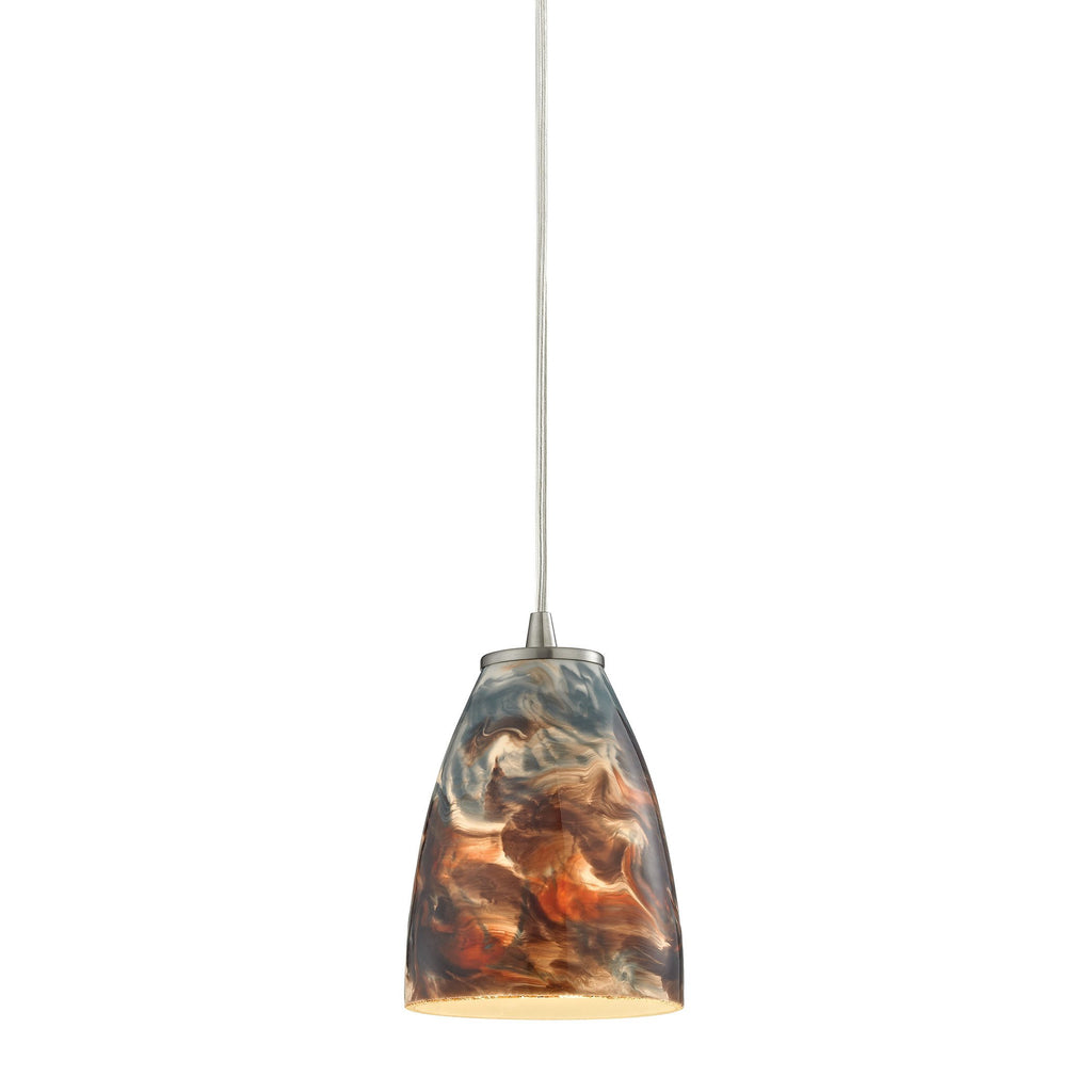 Abstractions - Mini Pendant - Satin Nickel