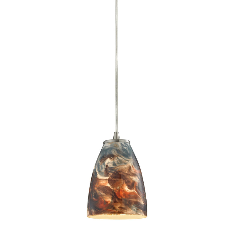 Abstractions - Mini Pendant - Satin Nickel