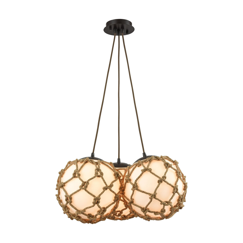 Coastal Inlet - Chandelier - Oil Rubbed Bronze