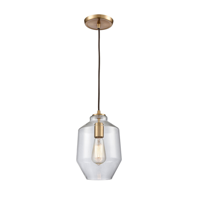 Barrel - Mini Pendant - Satin Brass