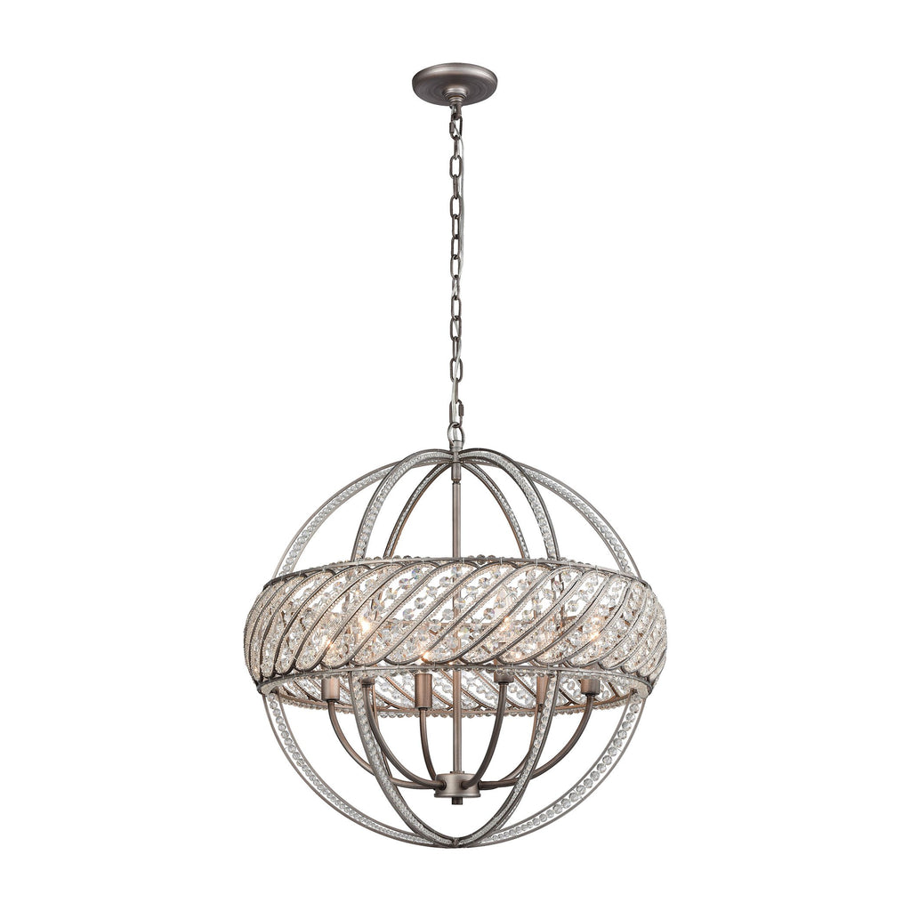 Bradington - Chandelier - Weathered Zinc