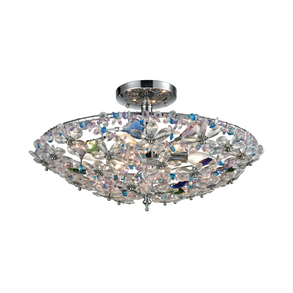 Crystallus - Semi Flush Mount - Polished Chrome