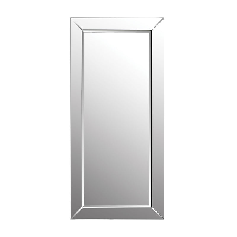 1114-157 Glass Framed Leaning Floor Mirror - Free Shipping! Mirror - RauFurniture.com