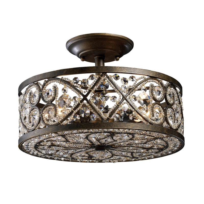 Amherst - Semi Flush Mount - Antique Bronze