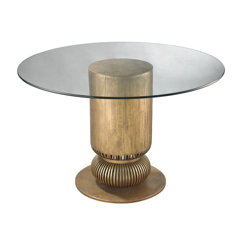 114-119 Sock Bun Entry Table In Gold Leaf - Free Shipping! Table - RauFurniture.com