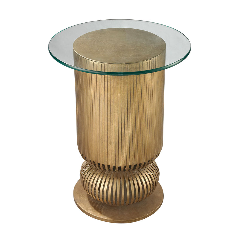 114-120 Sock Bun Side Table In Gold Leaf - Free Shipping! Table - RauFurniture.com