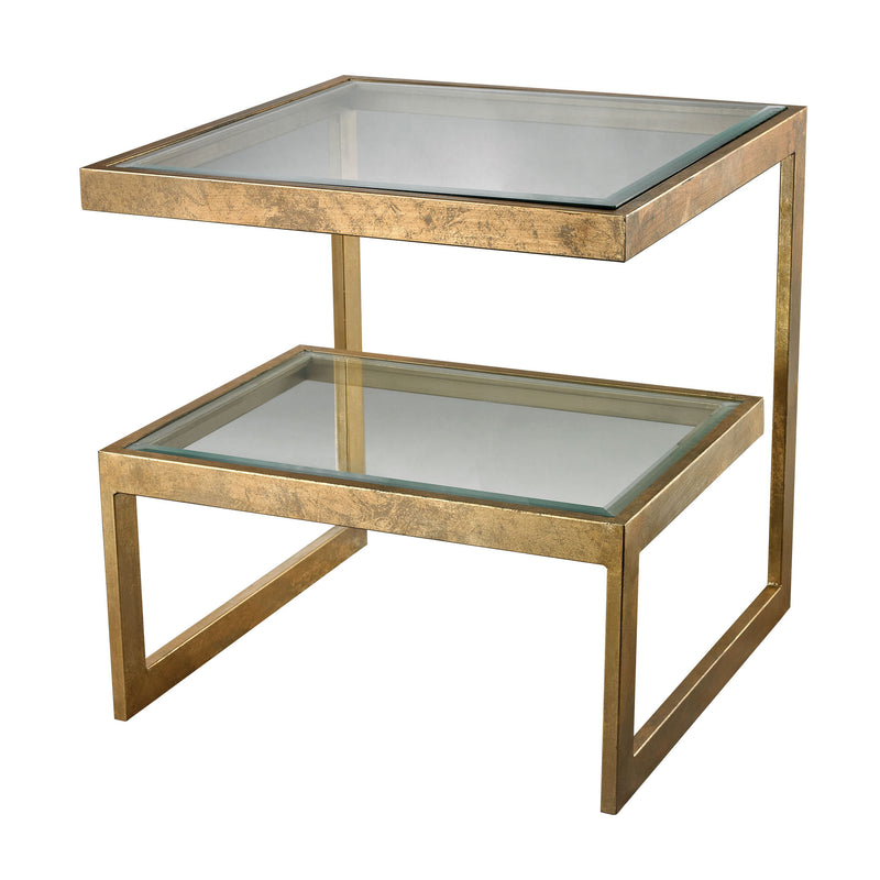 114-144 Key Side Table In Gold Leaf - Free Shipping! Table - RauFurniture.com