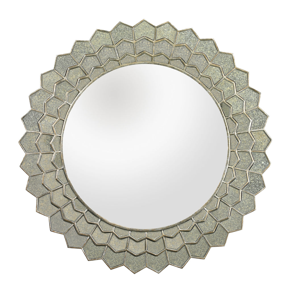 114184 Antique Sunflower Wall Mirror - Free Shipping! Mirror - RauFurniture.com