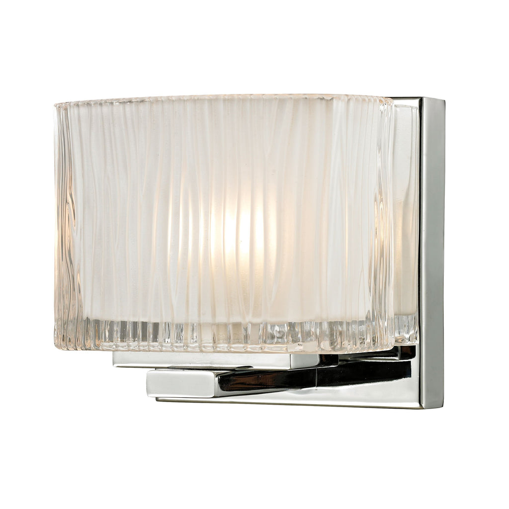 Chiseled Glass - Vanity Light - Polished Chrome