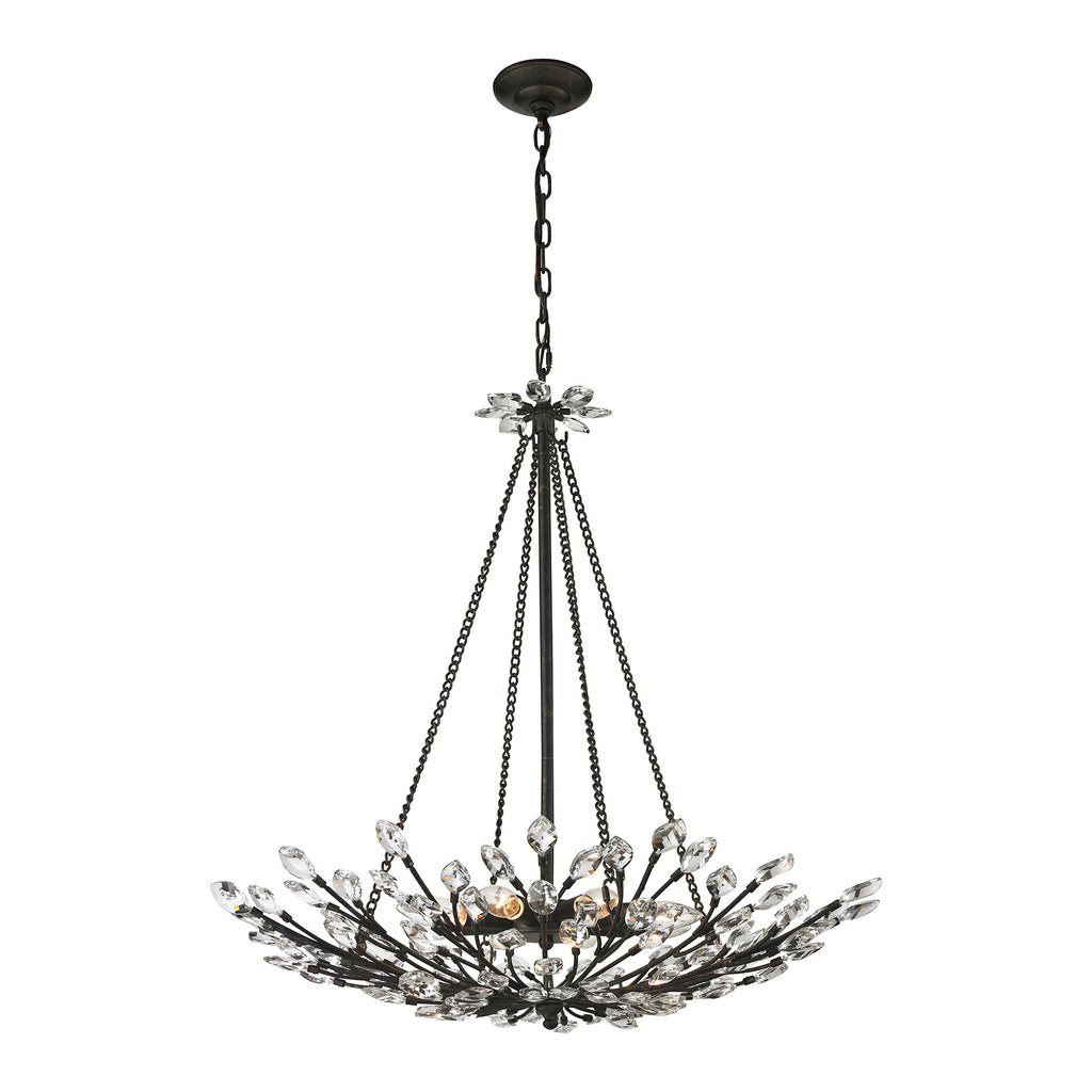 Crystal Branches - Pendant - Burnt Bronze