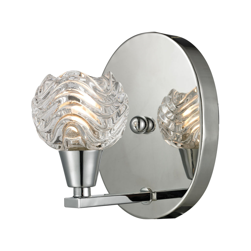 Crystal Wave - Vanity Light - Polished Chrome