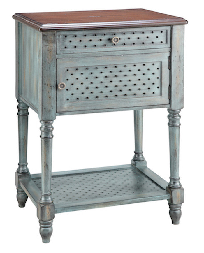 12030 - Hartford Hand Painted One DrawerTable - Free Shipping!, Accent Tables, Stein World, - ReeceFurniture.com - Free Local Pick Ups: Frankenmuth, MI, Indianapolis, IN, Chicago Ridge, IL, and Detroit, MI