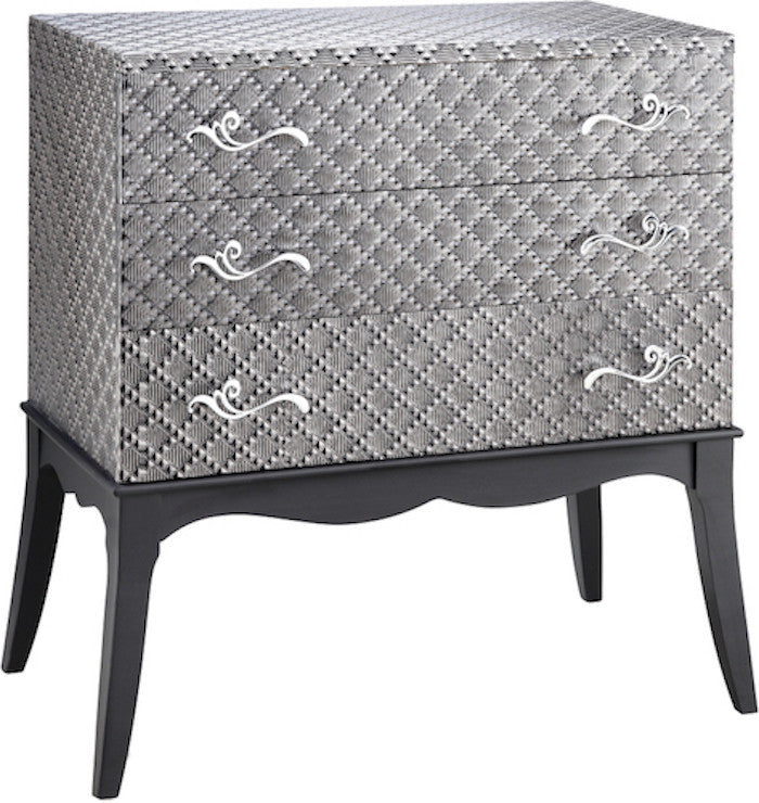 12034 - Claudette Three Drawer Accent Chest - Free Shipping!, Accent Chests, Stein World, - ReeceFurniture.com - Free Local Pick Ups: Frankenmuth, MI, Indianapolis, IN, Chicago Ridge, IL, and Detroit, MI