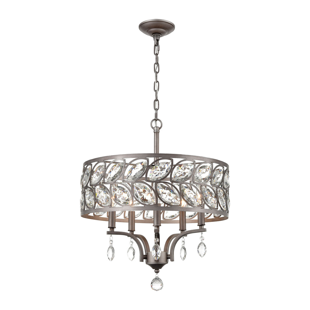 Crisanta - Chandelier - Weathered Zinc