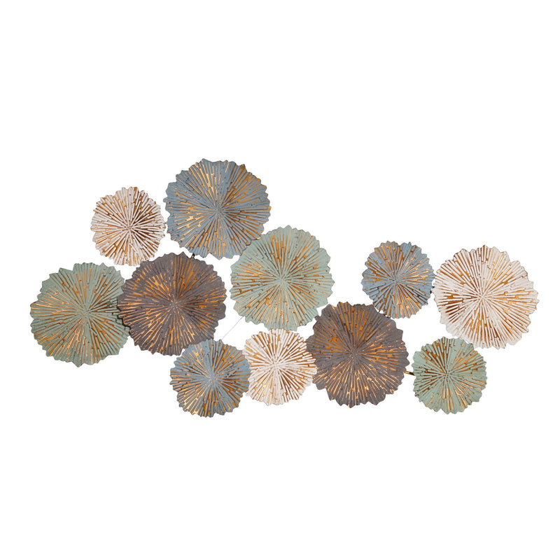 Multicolor Metal Circles Wall Decor, Wb