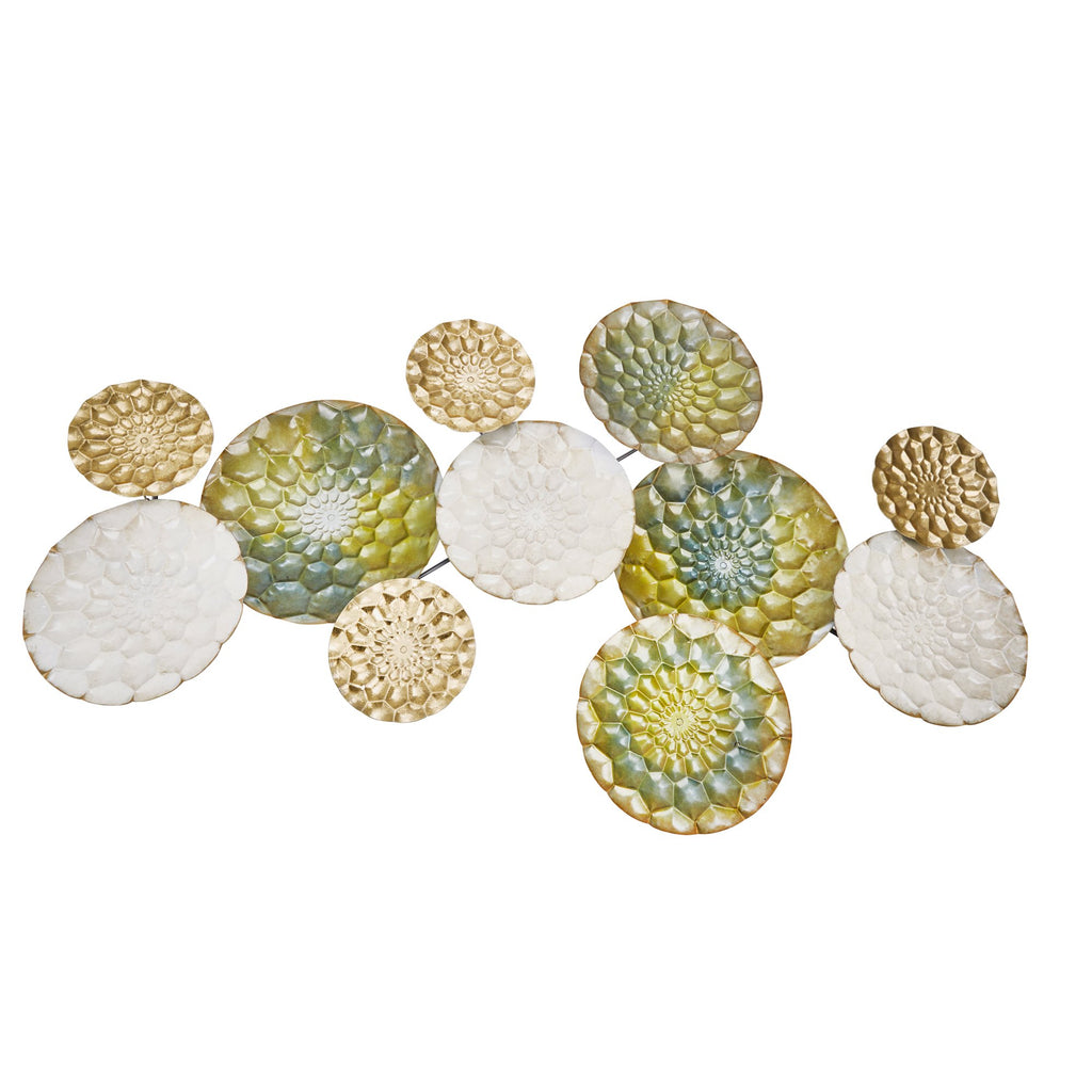 Multicolor Metal Circles Wall Decor, Wb