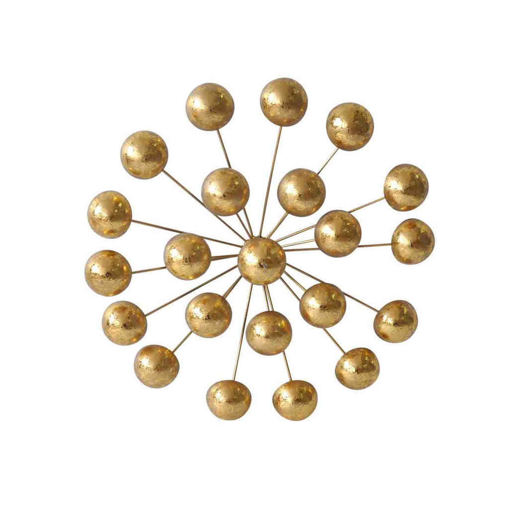 Gold Orb Wall Sculpture 15.25"
