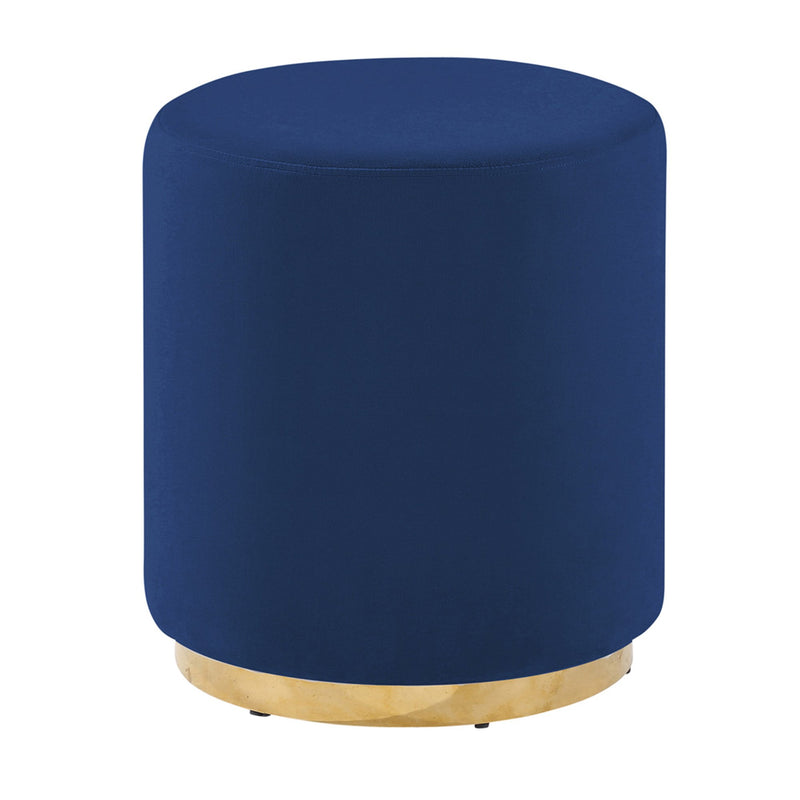 Navy/Gold Velveteen Stool