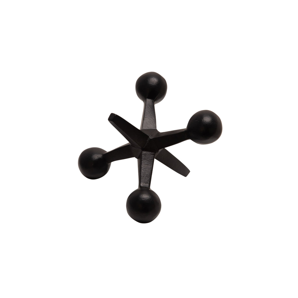 Black Metal Jacks Decor, 5"