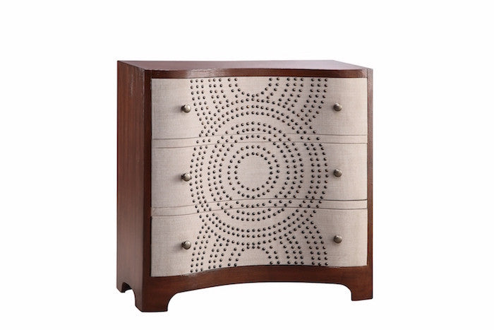 13024 - Sona Three Drawer Chest with Nailhead Detail - Free Shipping!, Accent Chests, Stein World, - ReeceFurniture.com - Free Local Pick Ups: Frankenmuth, MI, Indianapolis, IN, Chicago Ridge, IL, and Detroit, MI