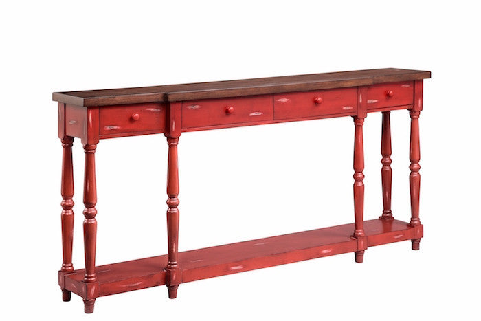 13135 - Simpson Four Drawer Console - Free Shipping!, Accent Consoles, Stein World, - ReeceFurniture.com - Free Local Pick Ups: Frankenmuth, MI, Indianapolis, IN, Chicago Ridge, IL, and Detroit, MI