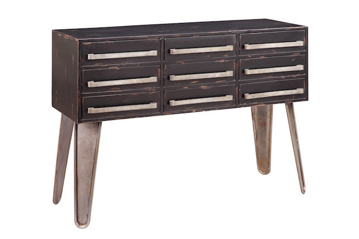 13260 - Woodrow  Nine Drawer Console - Free Shipping!, Accent Consoles, Stein World, - ReeceFurniture.com - Free Local Pick Ups: Frankenmuth, MI, Indianapolis, IN, Chicago Ridge, IL, and Detroit, MI