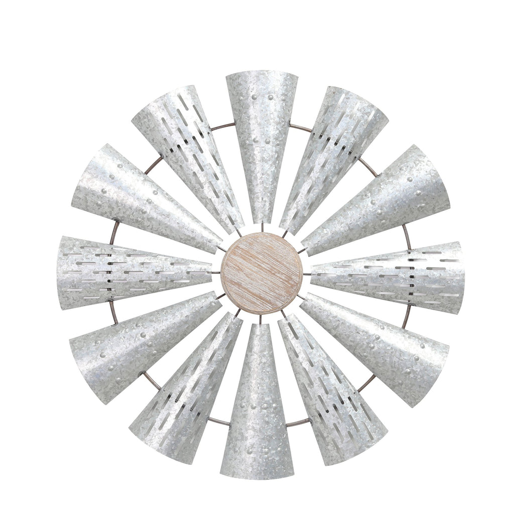 Metal Windmill Wall Decor