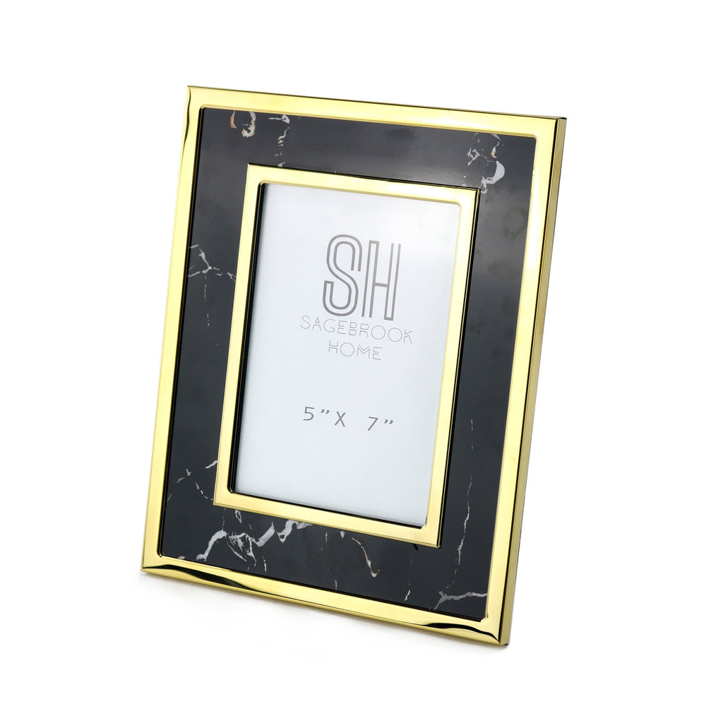 Black Marble Look Photo Frame,5X7