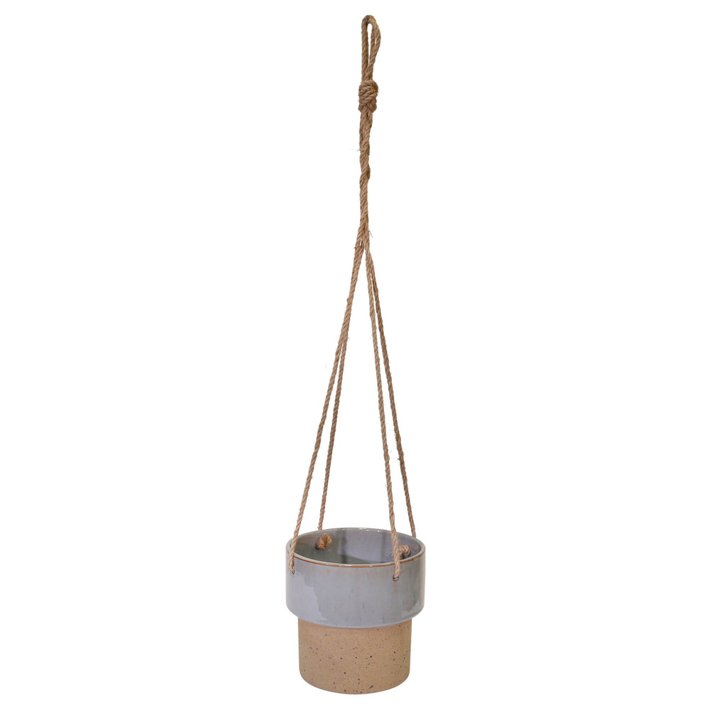 Speckled Gray Hanging Planter