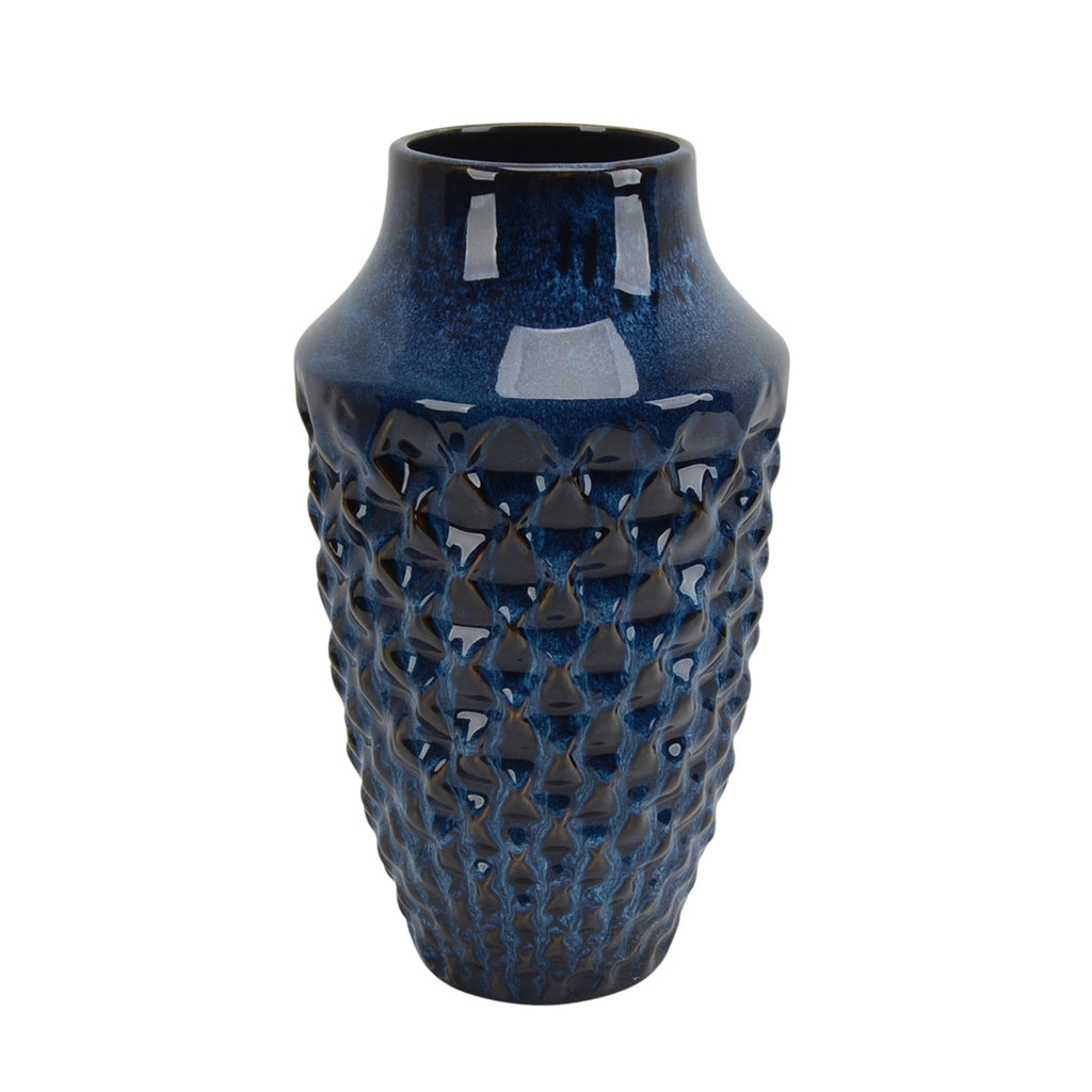 Ceramic Vase 12", Blue