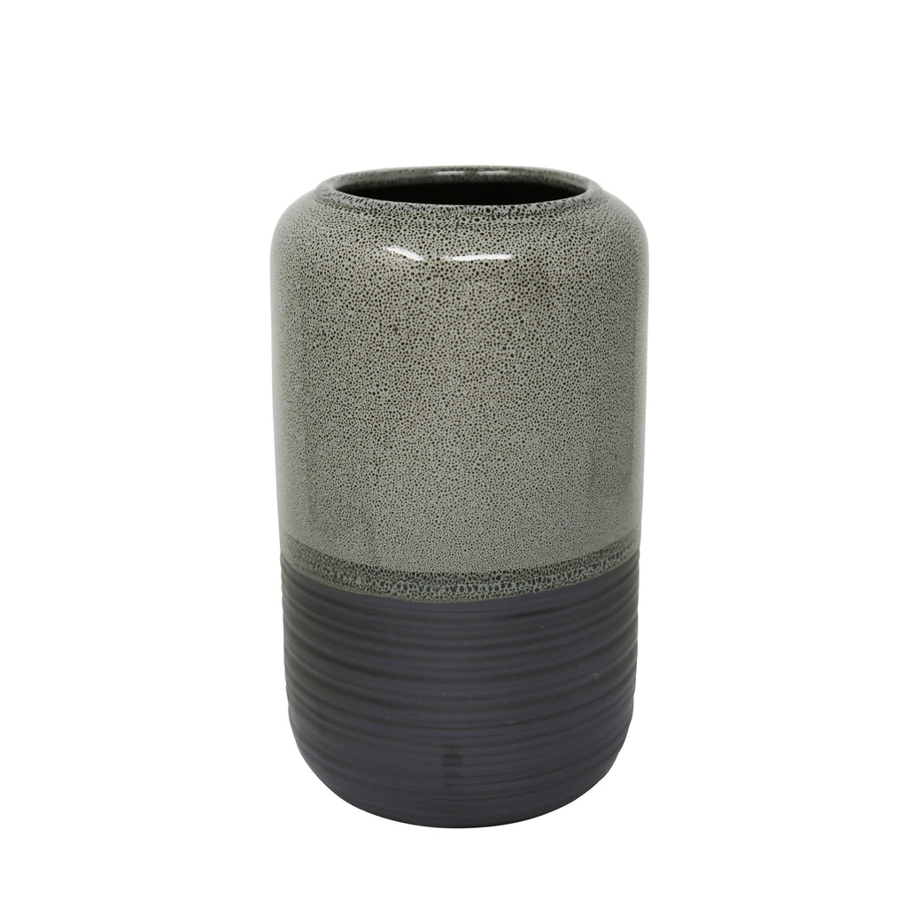 Ceramic Vase 9.5", Gray