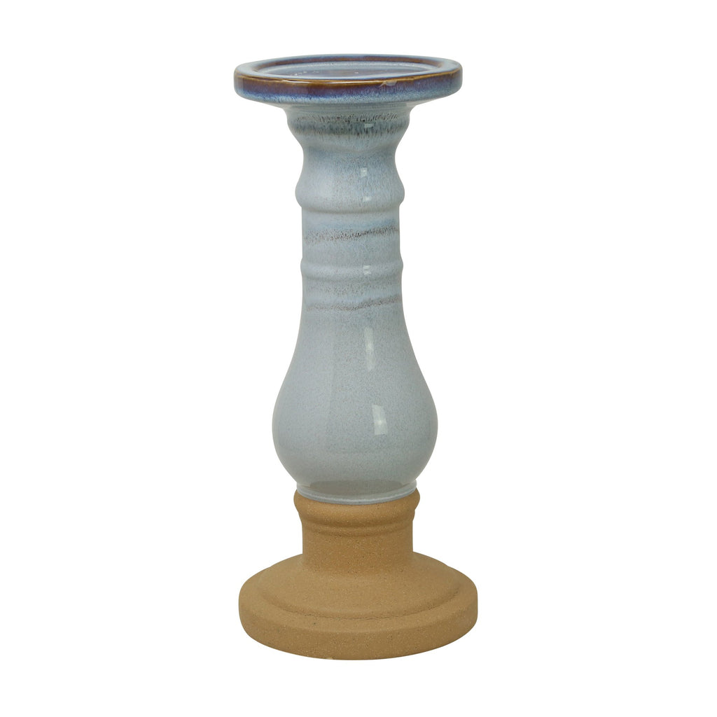 Ceramic Candle Holder 14.5", Blue