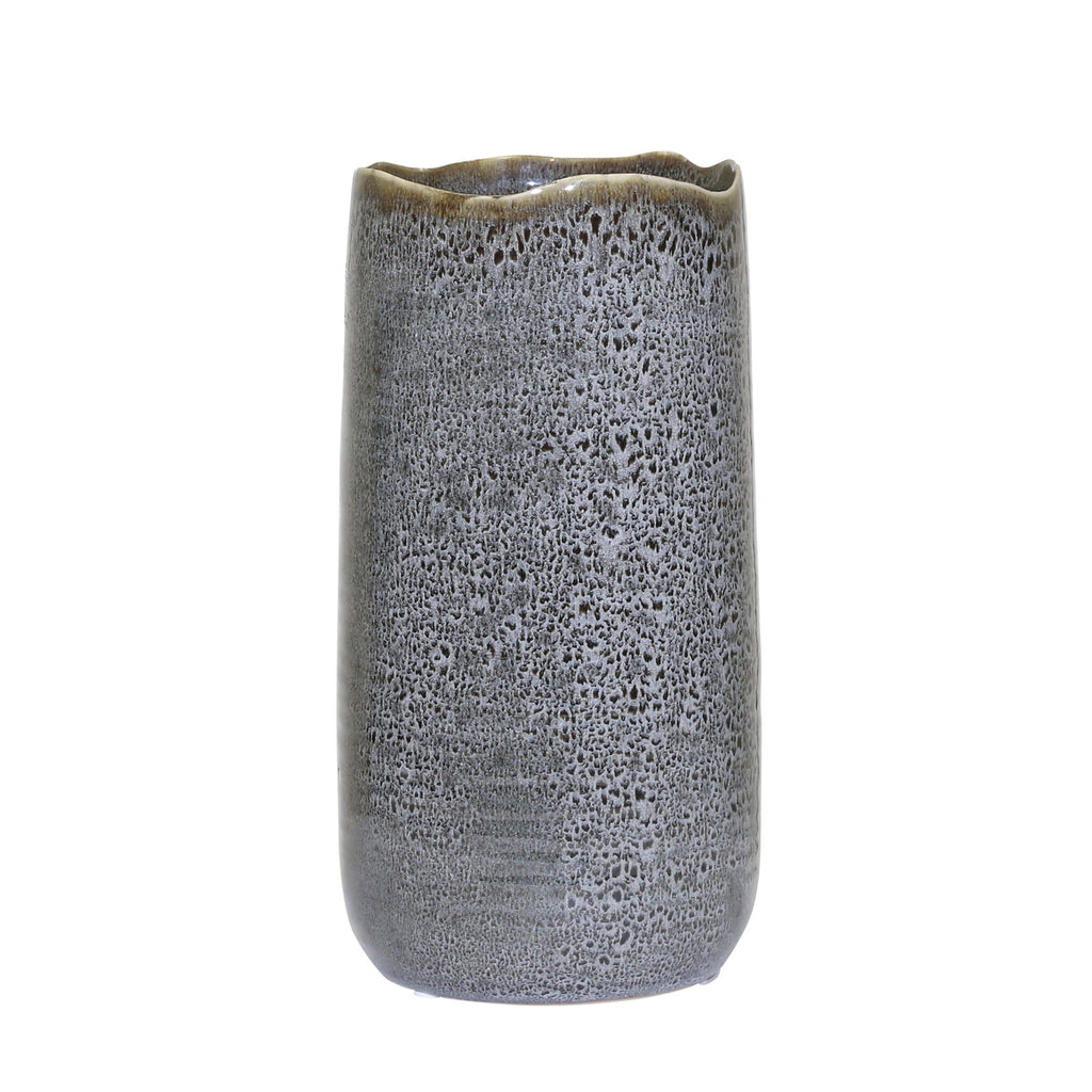 Ceramic 13" Vase, Black