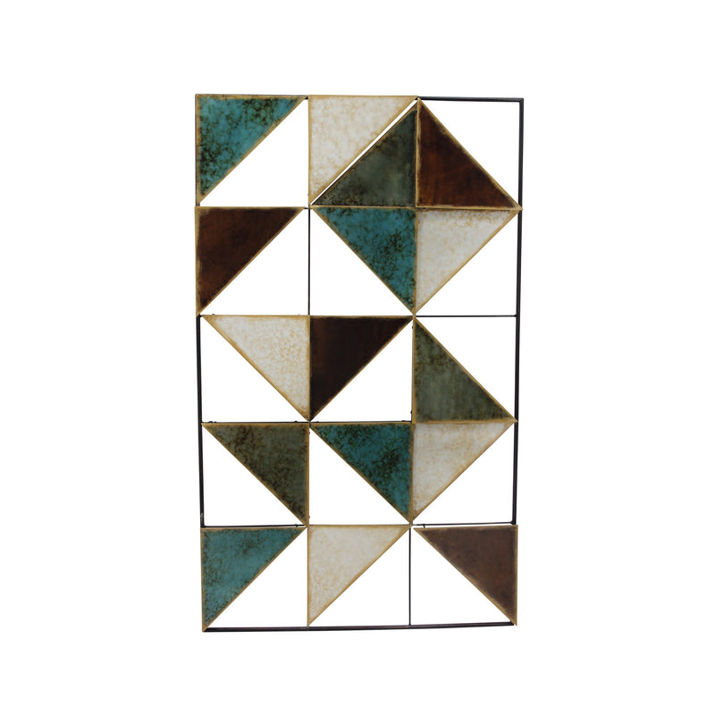 Metal Geometric Wall Decor, Multi Wb