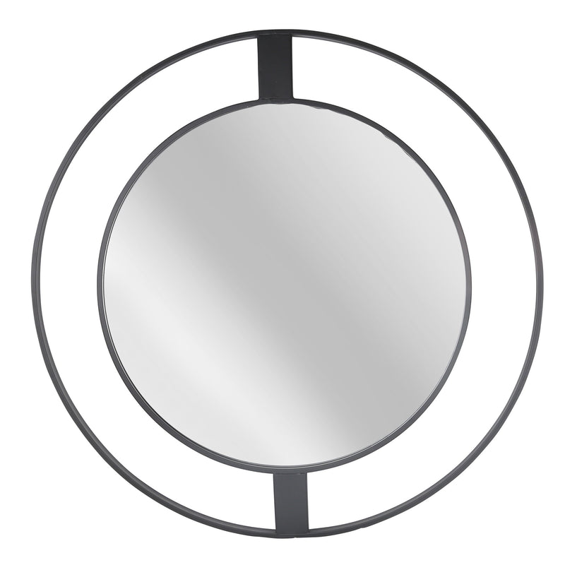 Metal Frame 36" Wall Mirror, Black Wb
