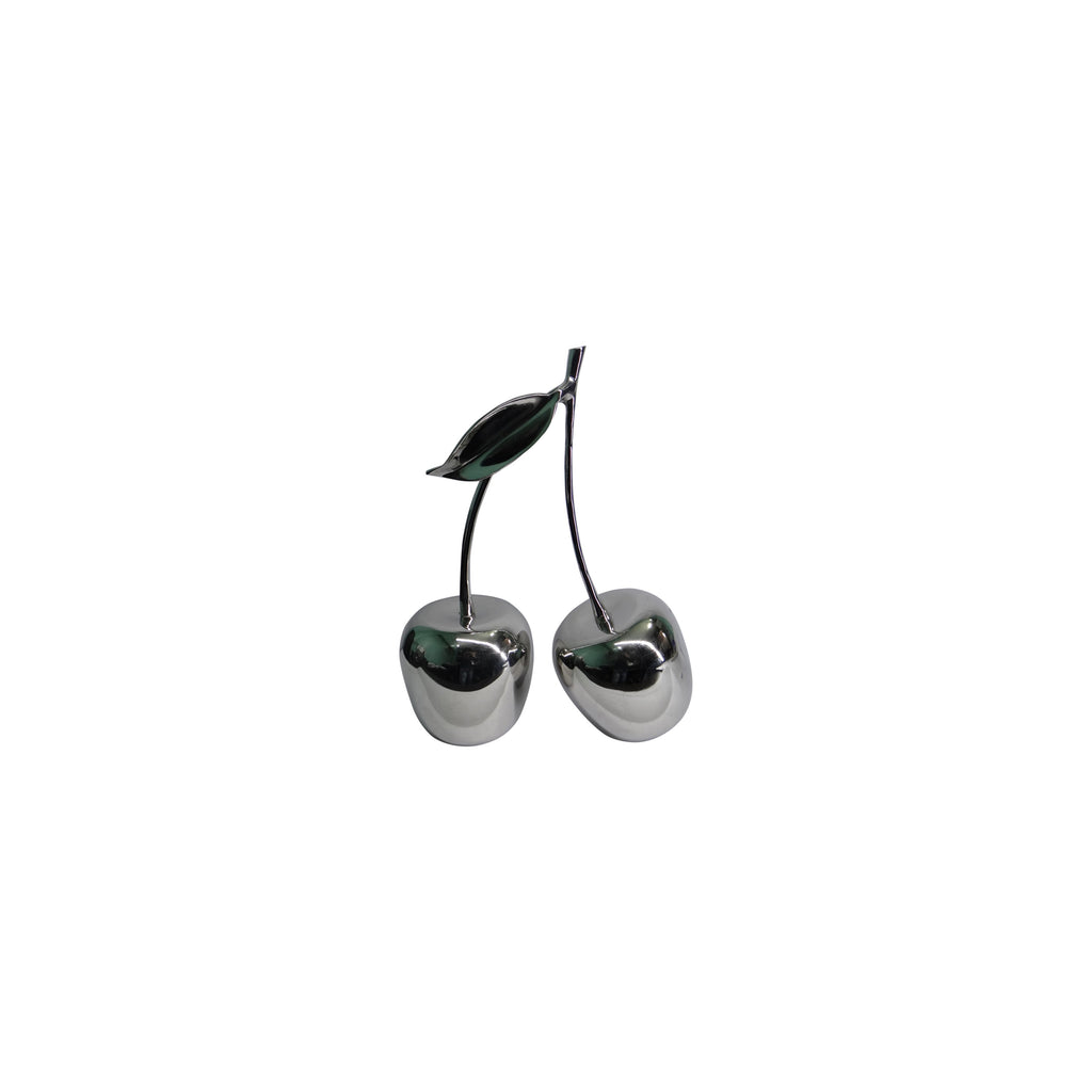 Aluminum 12"Cherry Decoration,Silver