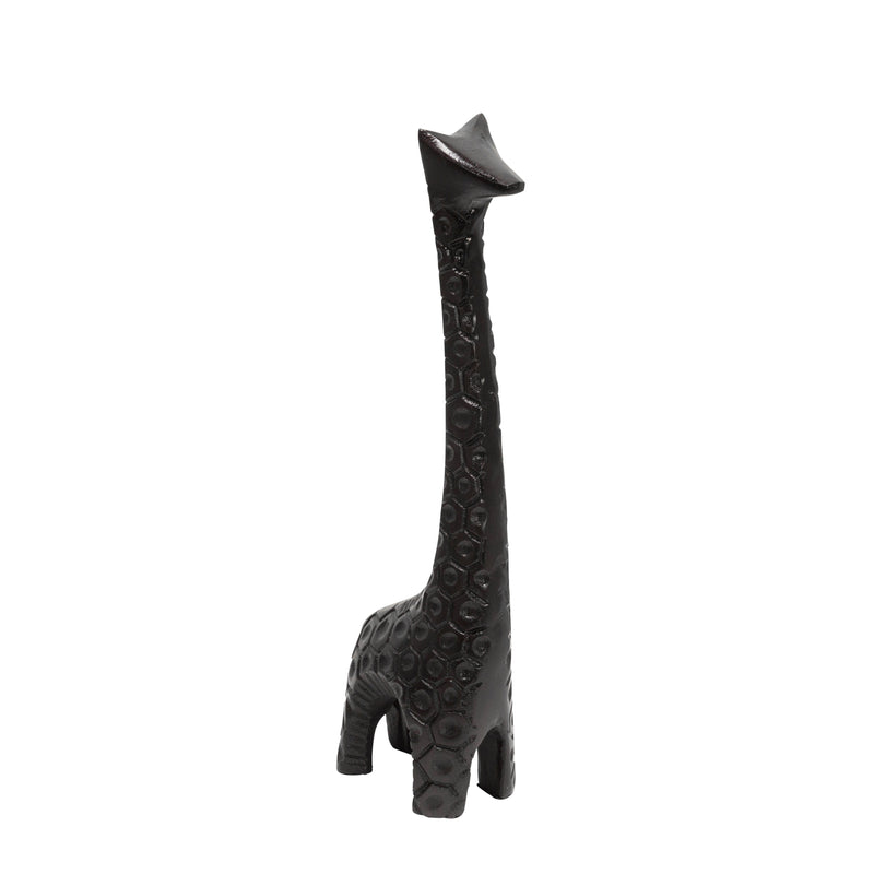 Aluminum 12" Giraffe Sculpture, Dark Bronze