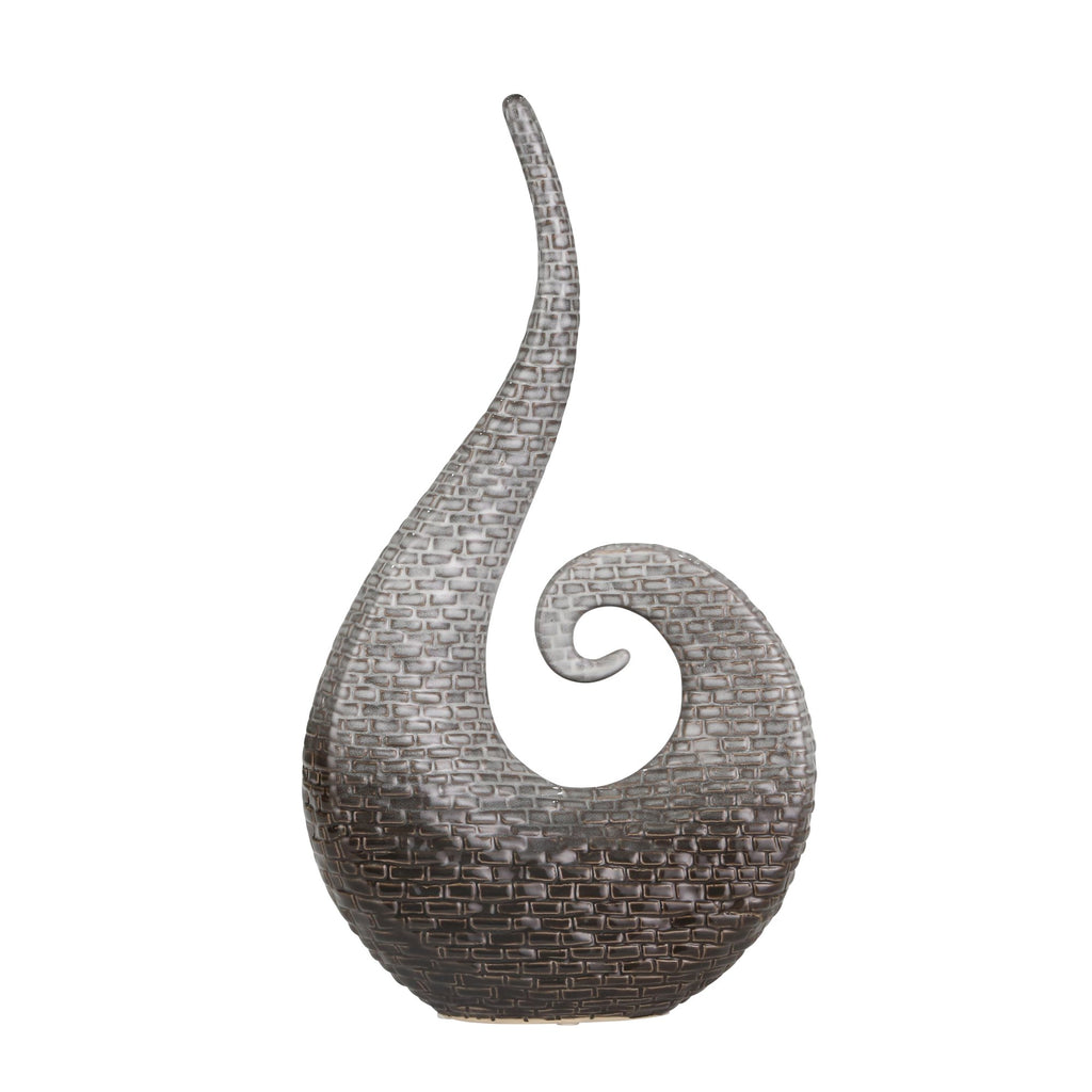 Ceramic 15.5" Table Top Decor,Gray