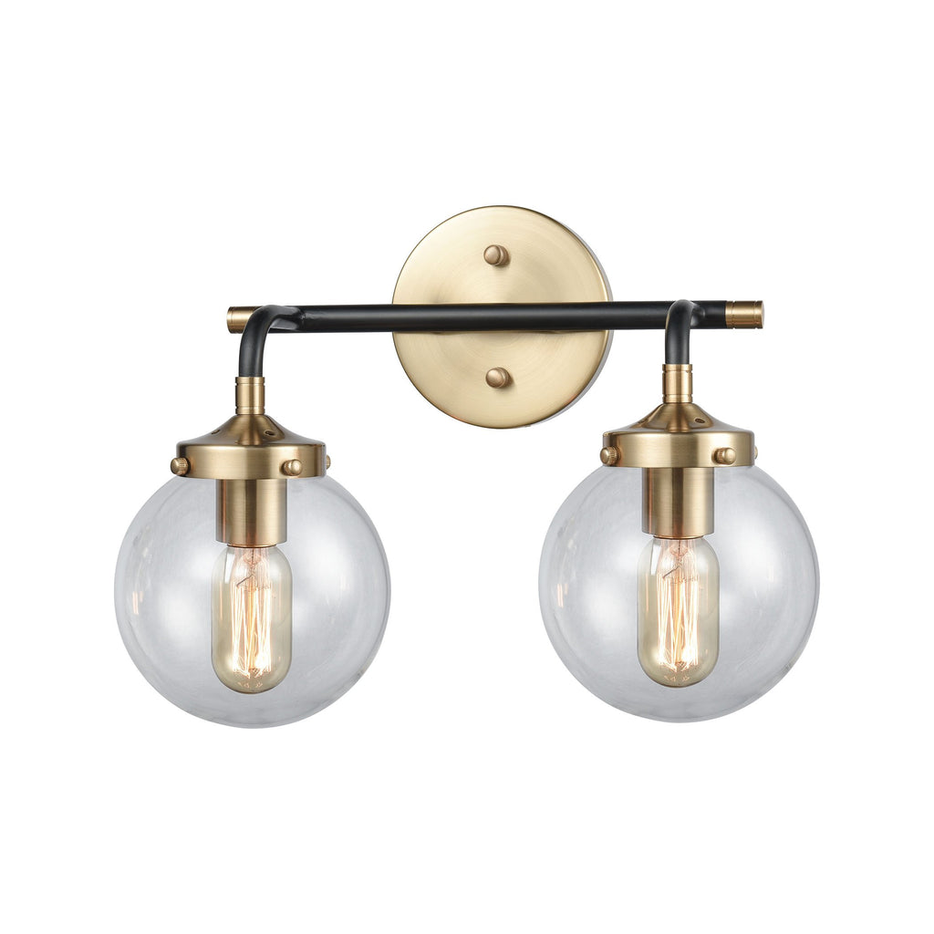 Boudreaux - Vanity Light - Matte Black, Antique Gold, Antique Gold
