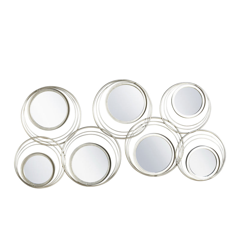 Metal 42" Mirrored Wall Decor,Silver, Wb