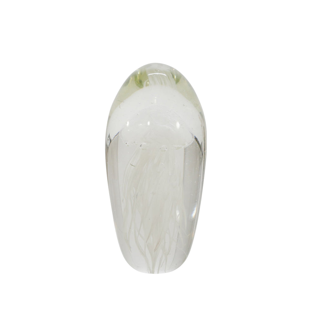 Crystal 7" Jellyfish Egg, White