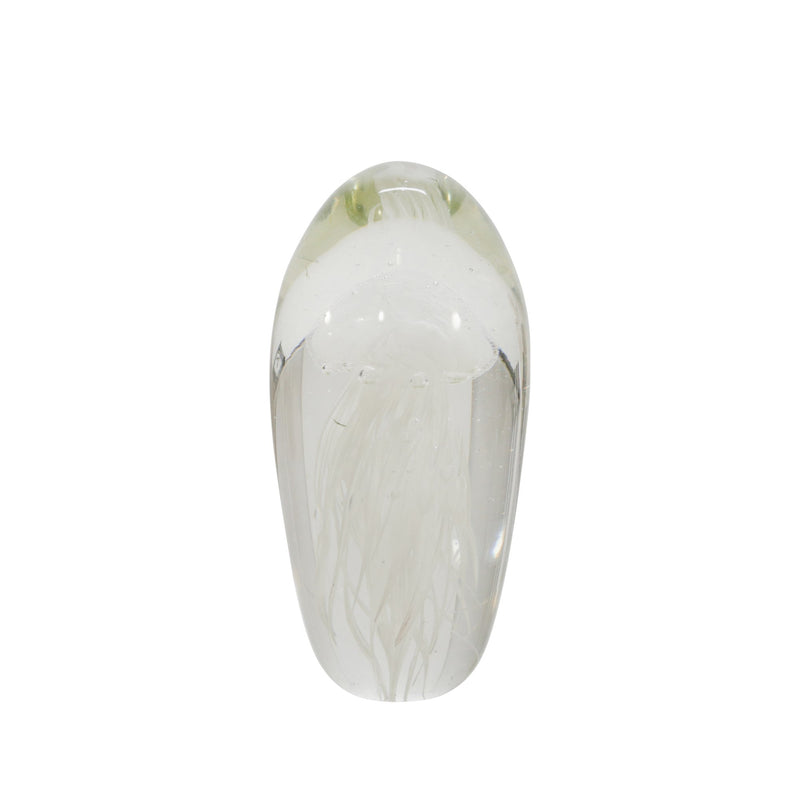 Crystal 7" Jellyfish Egg, White
