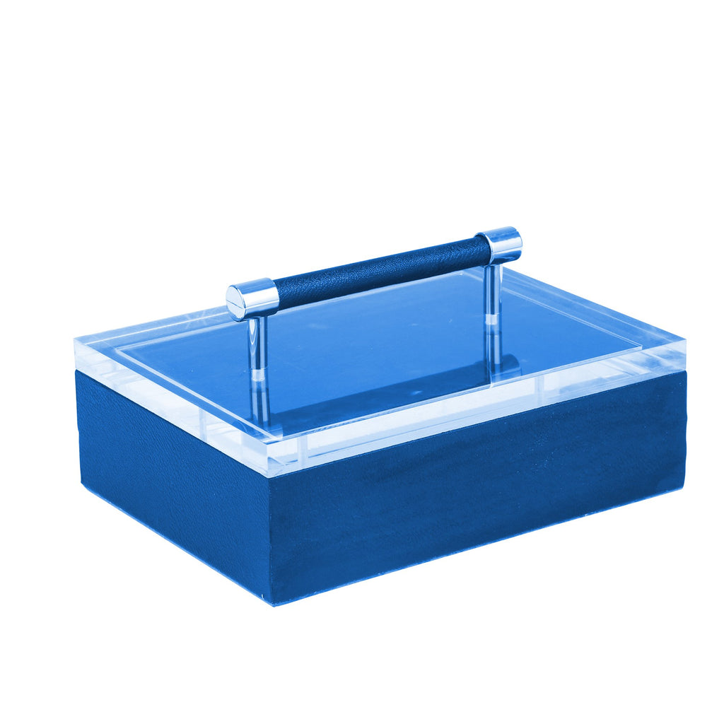 Acrylic Top 10", Jewelry Box,Navy