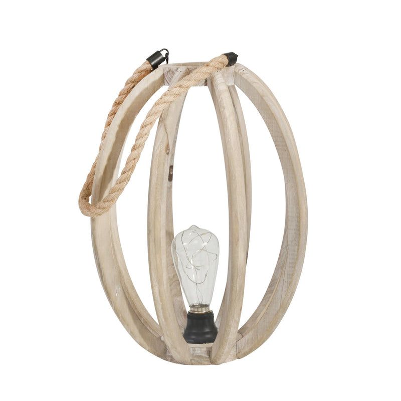 Wooden 16" Led Lantern