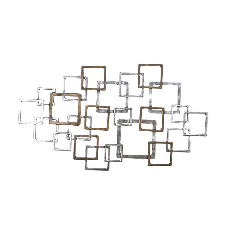 Metal, 24" Wall Decor, Bronze / Silver, Wb