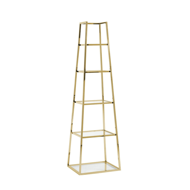 Stainless Steel Display Cabinet, Gold