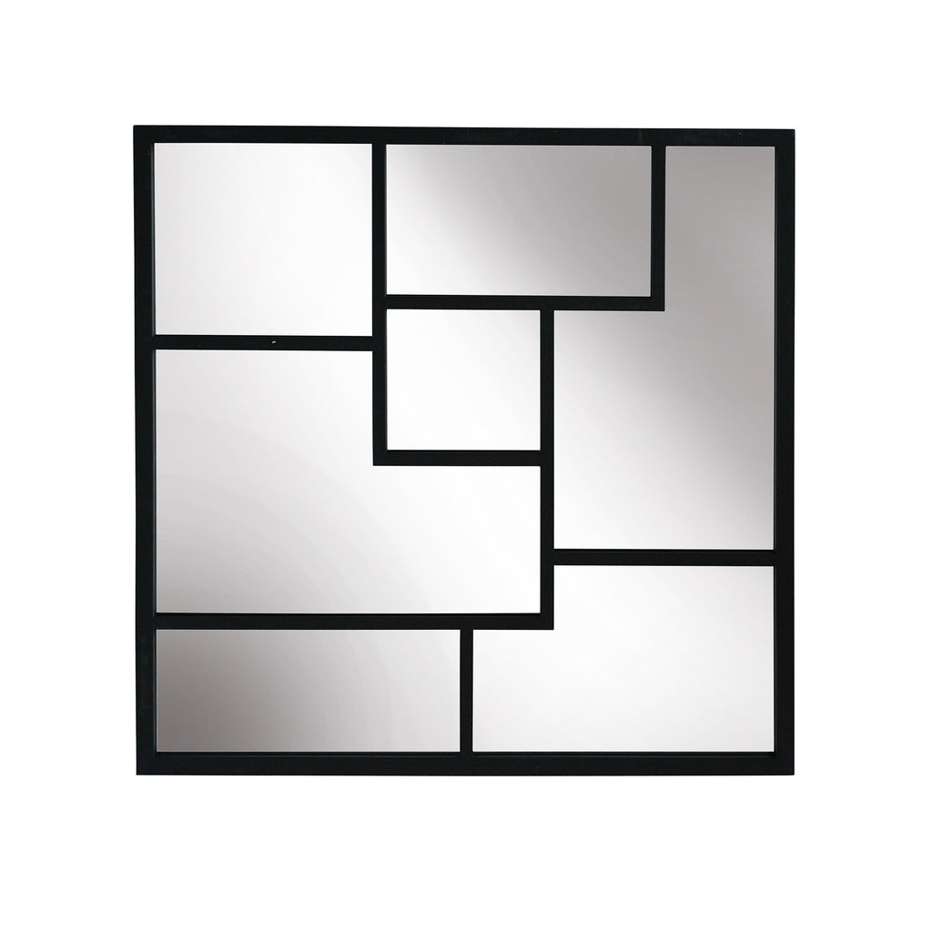 Metal Frame 28" Wall Mirror ,Black - Wb