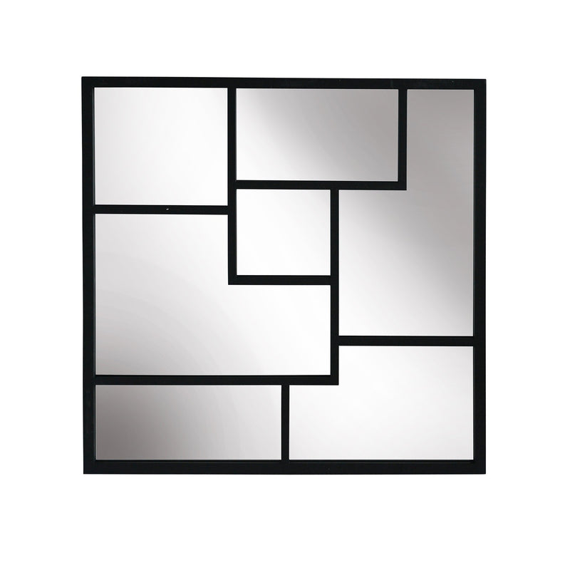 Metal Frame 28" Wall Mirror ,Black - Wb